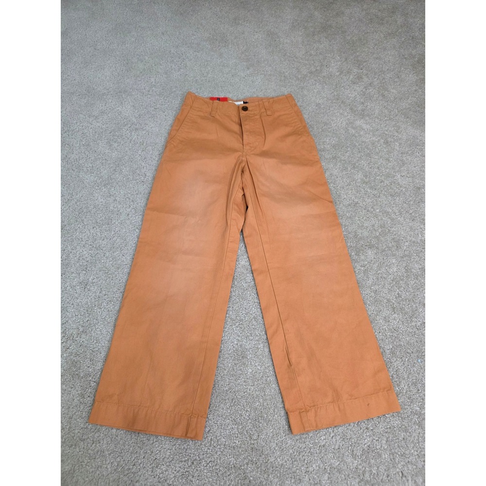 Gap Kids Relaxed Fit Chino Pants Orange Size 8 Regular NWT Adjustable Waist